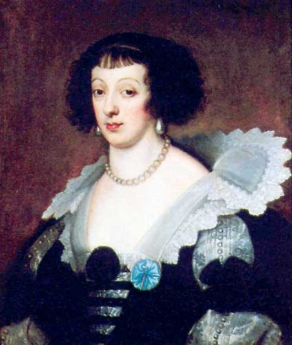 Henriette de Lorraine - Par l'atelier de van Dyck 1637 - acheté par la mairie de St Avold en 1997